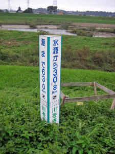 河川の標識