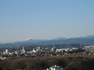 松の平から見た富士山方面