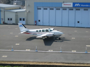 本田エアポートでみたセスナ機