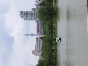 不忍池から東京スカイツリーを望む(130630)